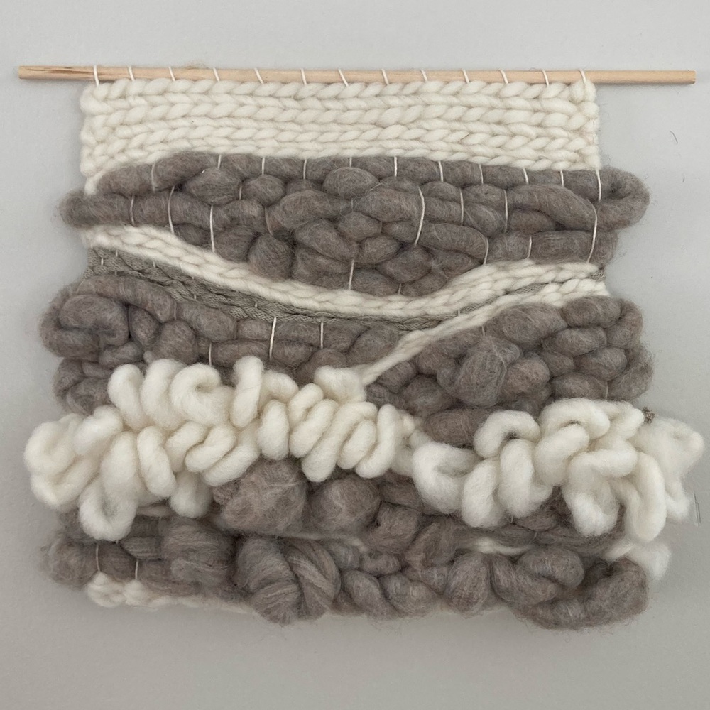 Hand Crafted | Neutral Abstract Woven Wall Tapestry